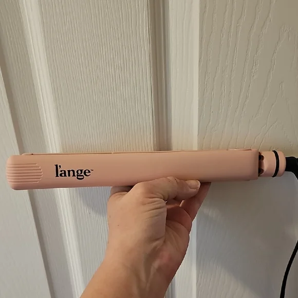 L'ange One Pass Hair Aplatir Ceramic 1" Flat Iron Pink blush color - Picture 7 of 14